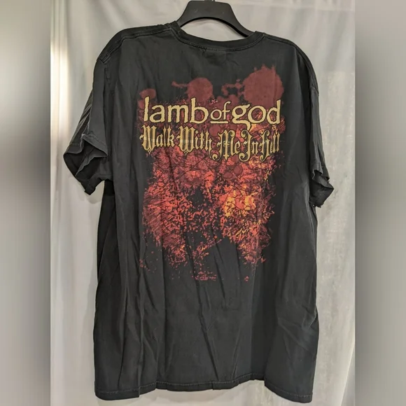 Vintage Lamb of God Tee Walk With Me in Hell Band Shirt 2000s Metal Size L - Picture 2 of 5